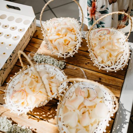 Streukörbchen "Bast-Weiß"